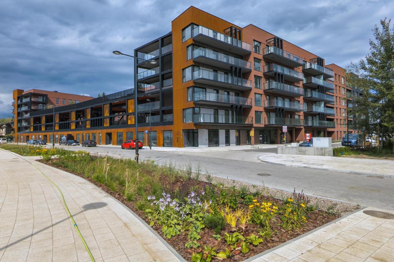 Sienna Grobla Apartment With View Of The Motlawa Terrace & Sauna, Gym By Noclegi Renters Gdansk Exterior photo