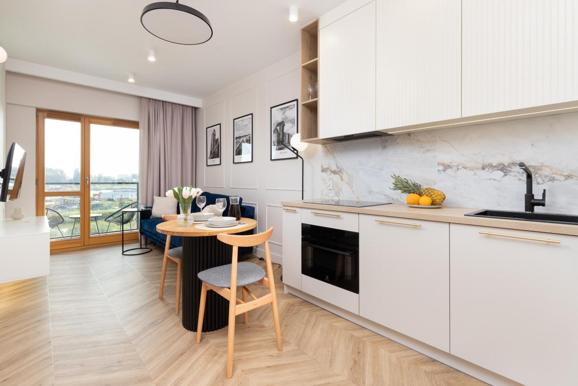 Sienna Grobla Apartment With View Of The Motlawa Terrace & Sauna, Gym By Noclegi Renters Gdansk Exterior photo